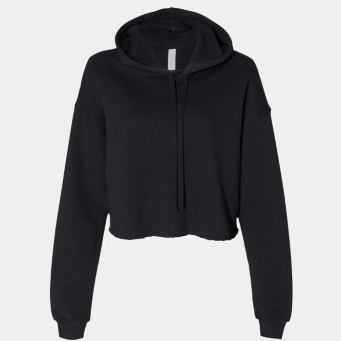 Women's Crop Fleece Hoodie Sweatshirt Thumbnail