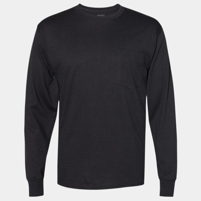 Unisex Workwear Long Sleeve Pocket T-Shirt Thumbnail