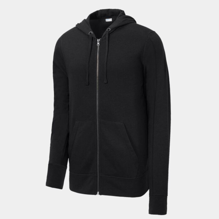 PosiCharge ® Tri Blend Wicking Fleece Full Zip Hooded Jacket Thumbnail