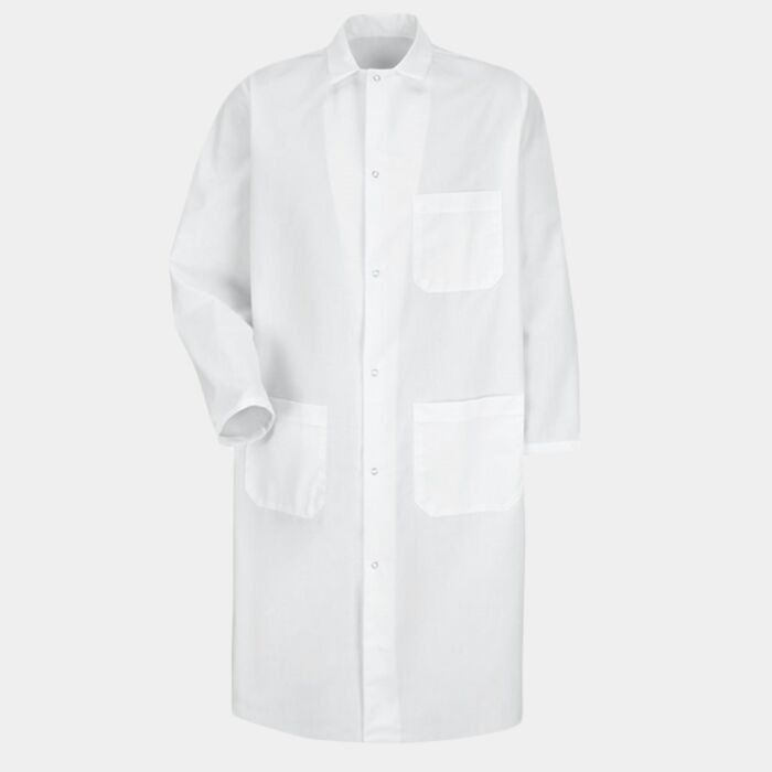Unisex Butcher Coat with Exterior Chest Pocket Thumbnail