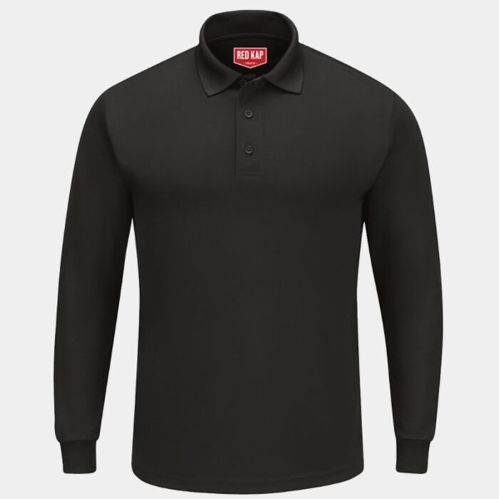 Men's Long Sleeve Performance Knit Polo Thumbnail