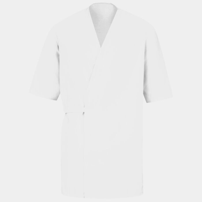 Men's Collarless Poplin Butcher Wrap Thumbnail