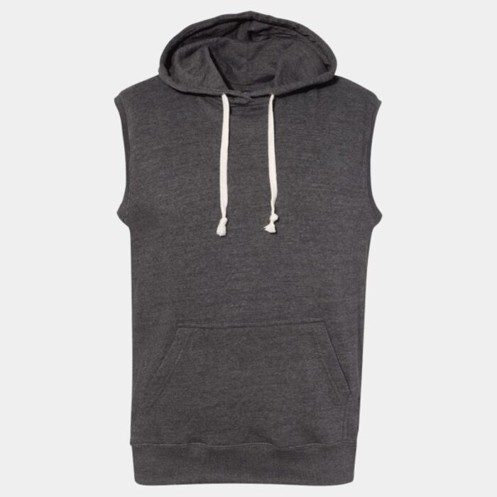 Men's Triblend Sleeveless Hooded Sweatshirt Thumbnail