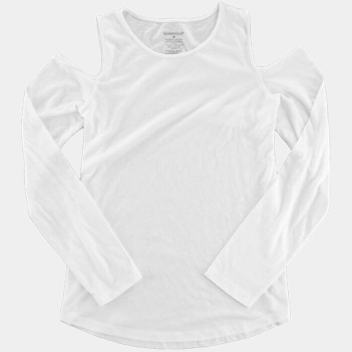 Women's Cold Shoulder Long Sleeve T-Shirt Thumbnail