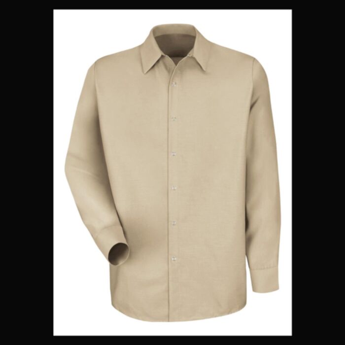 Men's Tall Specialized Pocketless Long Sleeve Work Shirt Thumbnail