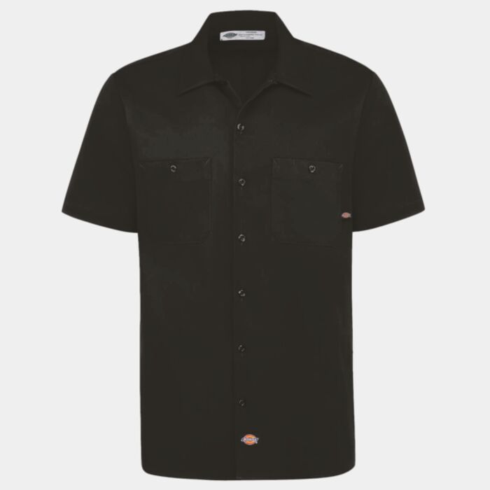 Men's Industrial Short Sleeve Cotton Work Shirt Thumbnail