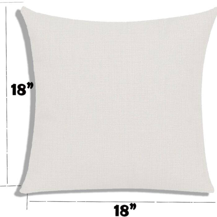 Full Color White Canvas Pillow Case - Create your own! Thumbnail