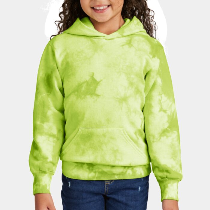Youth Crystal Tie Dye Pullover Hoodie - CN Thumbnail